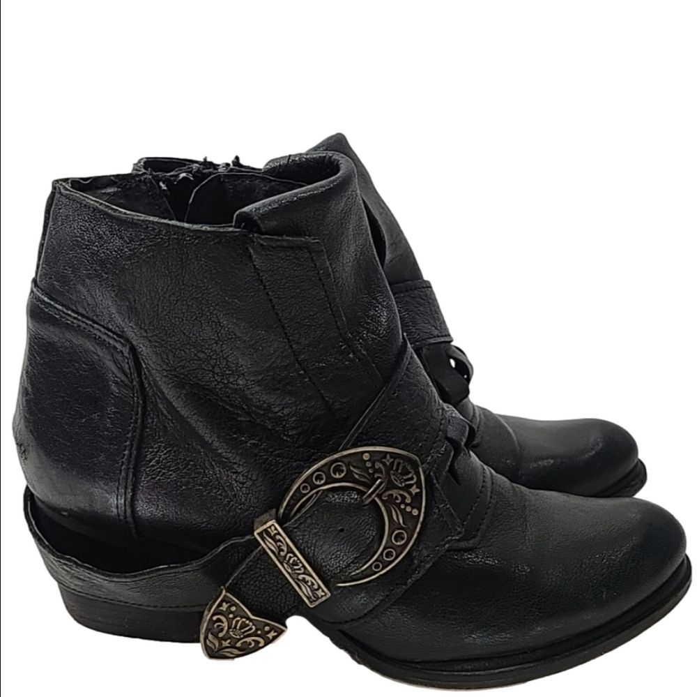 Western Boots Divine Follie Leather Size 38 Side Zip
